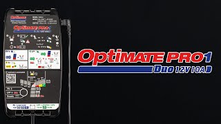 OptiMate PRO1 DUO battery charger  product overview amp instructions [upl. by Karlyn]