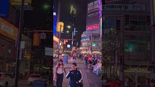 Toronto at night Yonge Dundas Square soon to be Sankofa Square [upl. by Player]