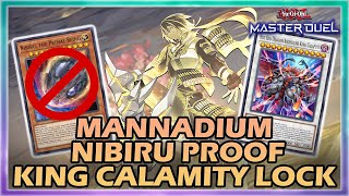 MANNADIUM 2 CARD COMBO NIBIRU PROOF KING CALAMITY LOCK IN YUGIOH MASTER DUEL [upl. by Ardyth522]