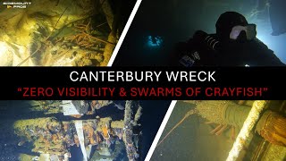 Advanced Wreck Diving Canterbury Wreck  quotZero Visibility amp Swarms of Crayfishquot [upl. by Mariko968]