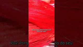 POR ISSO NÃO CONFIO EM CABELEIREIROS 👀 cabelocolorido redhair vermelhoariel cabelovermelho [upl. by Liggett]