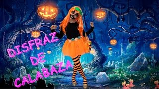 HALLOWEEN 🎃 DISFRAZ DE CALABAZA  LA DIVERSION DE MARTINA [upl. by Haliehs]