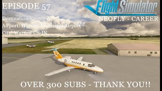 Live MSFS NeoFly Career Mode Update  Episode 57  Warsaw Municipal Airport [upl. by Lacym]