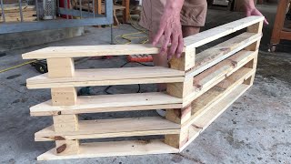 DIY Wood Pallets Ideas Best Tips amp Projects  How to Build A Pallet Bench [upl. by Iadam838]