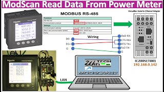 Easy to read data from power meter by using ModScan software [upl. by Anirb]