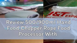 Review 500900ml Hand Food Chopper Rope Food Processor With Pounding Garlic Cutting Pepper Cooking [upl. by Rachael502]