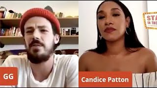 Grant Gustin and Candice Patton talk about their chemistry as Barry and Iris [upl. by Riggall]