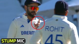 Stump Mic 🎤 Huge Drama between Virat Kohli and Rohit Sharma then Everyone came to stop in Ind vs SA [upl. by Rezzani]