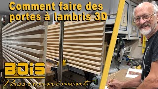 Réaliser des panneaux à lambris 3D [upl. by Corneille55]