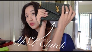 YSL clutchwristlet review ll What fits Modshots [upl. by Neeoma]