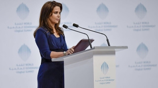 HRH Princess Haya talks about the future of humanitarian aid at the World Government Summit in Dubai [upl. by Nosimaj]