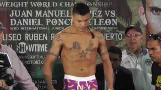 Ponce De Leon vs Juanma Lopez Weigh ins Full HD [upl. by Ahsikym]