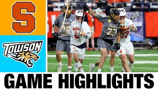 4 Syracuse vs Towson Lacrosse Highlights  First Round  2024 College Lacrosse [upl. by Lein269]