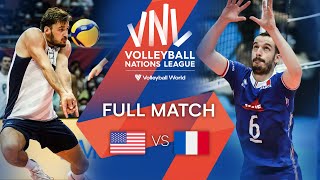 🇺🇸 USA vs 🇫🇷 FRA  Full Match  Preliminary Phase  Mens VNL 2022 [upl. by Nanfa797]