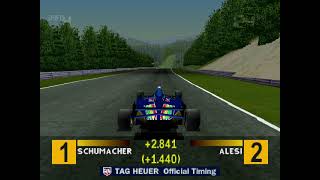 Formula 1 PS1 1995 BenettonRenault B195  SpaFrancorchamps [upl. by Ahscrop]