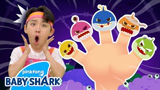 🧟‍♀️NEW NO Its the Zombie Shark Finger Family  Baby Shark Halloween  Baby Shark Official [upl. by Enel]