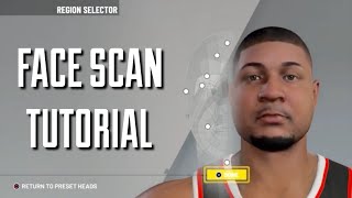 HOW TO FACE SCAN IN NBA 2K21 TUTORIAL [upl. by Dric62]