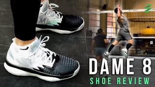 Adidas Dame 8 Shoe Review  Best Version Yet [upl. by Ynnavoj]