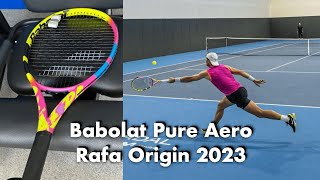 Rafael Nadals New 2023 Racket  Babolat Pure Aero Rafa Origin [upl. by Brenden]