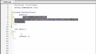 Buckys C Programming Tutorials  12  Introduction to Classes and Objects [upl. by Correna]