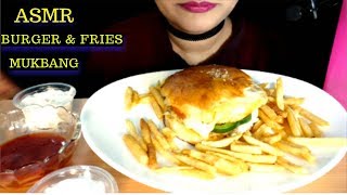 ASMRCHEESE BURGER AND FRIES EATING NO TALKING [upl. by Annie]