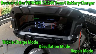 Review of the YONHAN Smart 1224V Battery Charger [upl. by Vasyuta208]