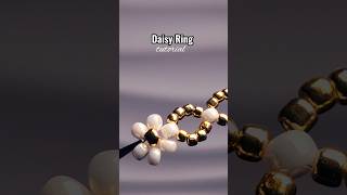 Daisy Ring beadedjewelry tutorial diy preppy [upl. by Wiley]