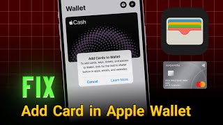 iOS 18  Fix unable to add card in apple wallet [upl. by Vitoria146]