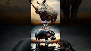 Hippo vs Rhino shorts animals memes [upl. by Betsy537]