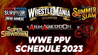 WWE PPV SCHEDULE 2023  Prediction [upl. by Season955]