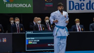 ARJUN NATH KATA SERIESA PAMPLONA SPAIN series india karate sports wkf asiangames haryana [upl. by Bertilla]