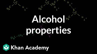 Alcohol properties  Alcohols ethers epoxides sulfides  Organic chemistry  Khan Academy [upl. by Assitruc]