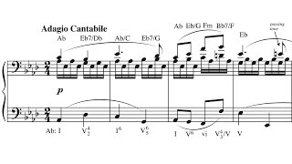 Analysis Beethovens Pathetique Sonata second movement [upl. by Htebazie700]