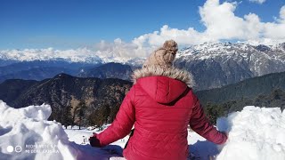 Snow Fall at Chopta  Beautiful Journey to Chopta Uttarakhand [upl. by Sussi]