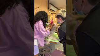 Groomer Helps Severely Matted Pomeranian Dog  1311317 [upl. by Anilahs604]