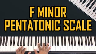 How To Play The F Minor Pentatonic Scale On Piano  Beginners Lesson  Tutorial [upl. by Neit569]