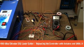 K40 eBay Chinese CO2 Laser Cutter  Running with the Arduino UNO and GRBL Part 3 [upl. by Nnaihs696]