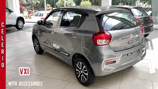 New Maruti Suzuki Celerio Cng 🔥 Celerio VXI 2022 model with accessories Detailed Walkaround Review [upl. by Euqcaj]