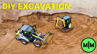 Saving Big with DIY Foundation Excavation and First Concrete Pour  Max Maker Dream Workshop Ep 2 [upl. by Merna]