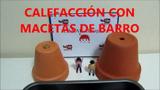 CALEFACCIÓN LOW COST   Sistema casero con macetas [upl. by Inihor]