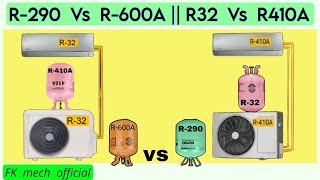 R290 Vs R600A  R32 Vs R410A  Refrigerant alternating in air conditioners [upl. by Acilef]