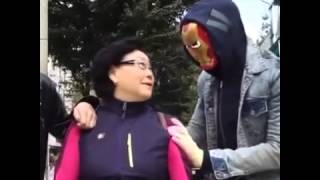 Old japanese woman scared by black man [upl. by Greenburg]