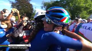 Elisa Balsamo medaglia doro ai mondiali di ciclismo trionfo Italia anche tra le donne [upl. by Marras]