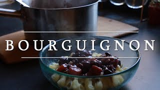 Bourguignon aux PVT  Bourguignon with TVP vegan [upl. by Origra]