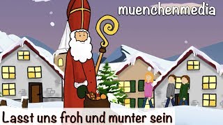 Lasst uns froh und munter sein  Weihnachtslieder  Nikolauslieder  muenchenmedia [upl. by Nybor]