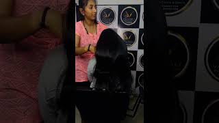 Smoothing shortvideo hairstyle reelsinstagram hair hairsmootheningandkeratintreatment [upl. by Ertemed287]