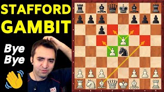 Stafford Gambit Refutation For White 5e5 [upl. by Older921]