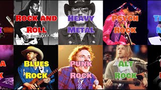 EVERY GENRE OF ROCK  METAL 150 Genres Named [upl. by Hafirahs]