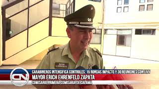 16 feb 2024 Carabineros intensifica controles en Calama 15 rondas de impacto [upl. by Greenburg]