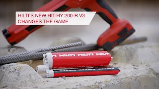 INTRODUCING Hilti HY 200R V3 Anchor Resin [upl. by Netsrejk]